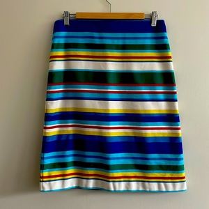 Talbots Multi-Colored Striped Skirt